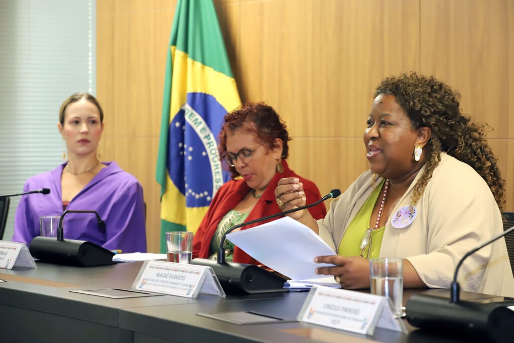 Ministra Macaé Evaristo participa de evento alusivo ao Dia Nacional do Combate ao Trabalho Escravo. Edifíco MultiBrasil, Brasília. 28-01-2026. Foto: Clarice Castro/MDHC