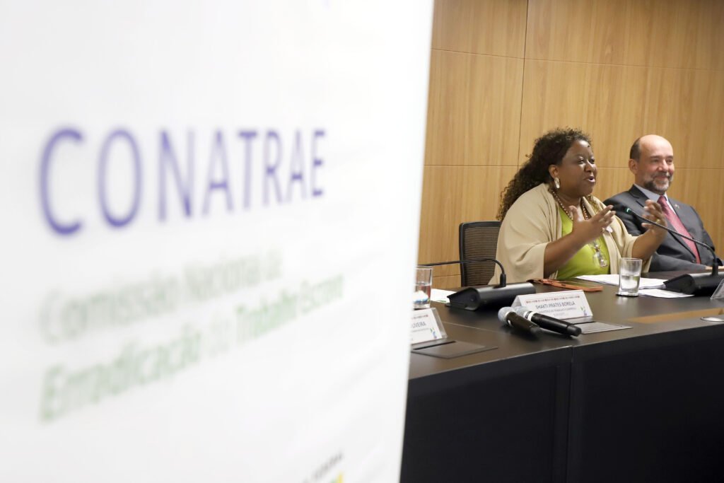 Ministra Macaé Evaristo participa de evento alusivo ao Dia Nacional do Combate ao Trabalho Escravo. Edifíco MultiBrasil, Brasília. 28-01-2026. Foto: Clarice Castro/MDHC